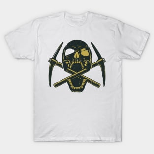 Rock & Roll Rebels: Menacing Skull Band Logo T-Shirt Designs T-Shirt